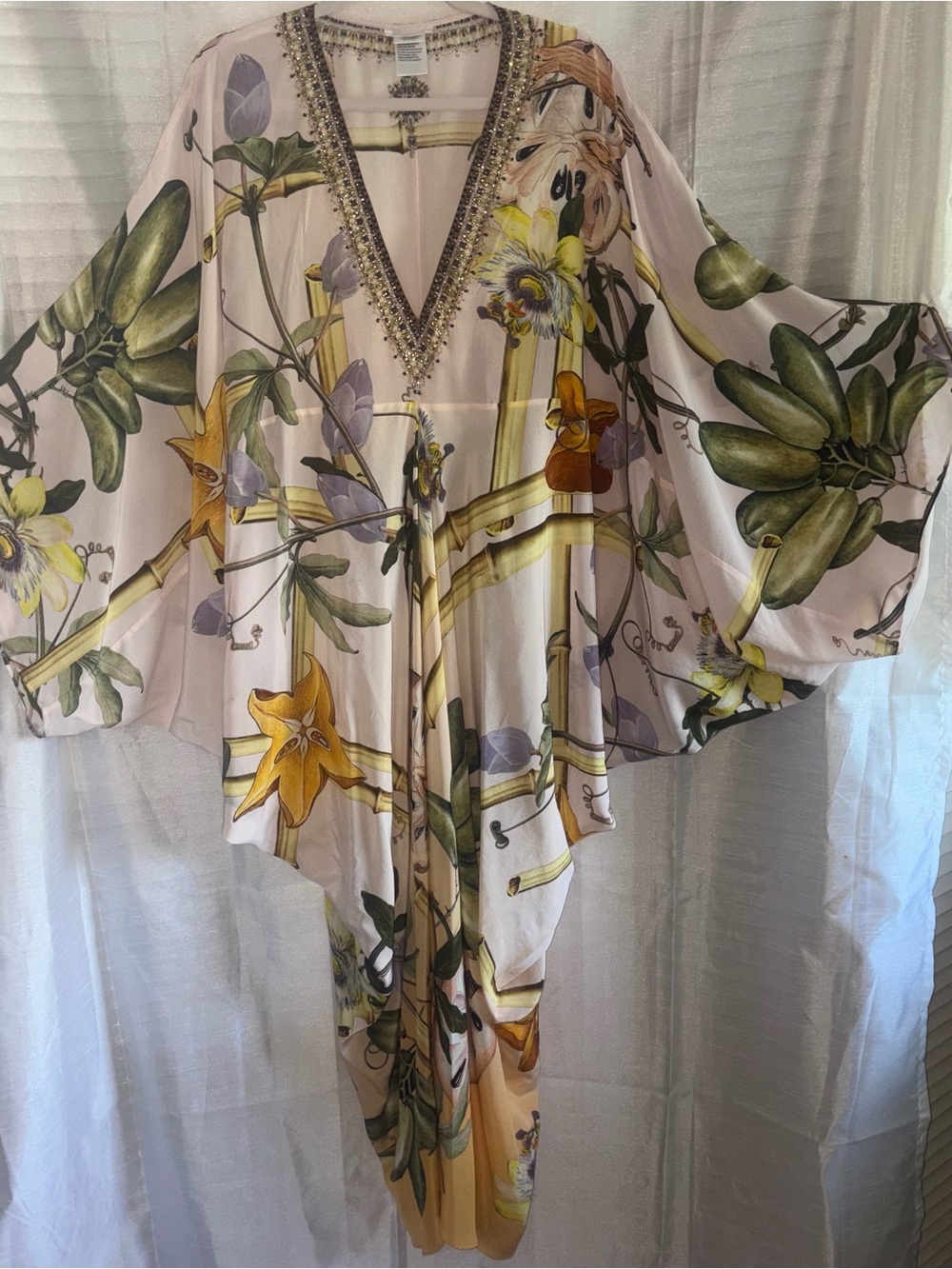 Camilla Silk T Kaftan Dress